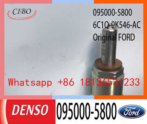 Ford Transit 2.2L 2.4L 6C1Q-9K546-AC, 6C1Q9K546AC için DENSO orijinal dizel enjektör 095000-5800 095000-5801